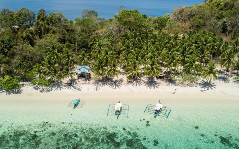 Filipiny - wycieczka objazdowa (24) rajskie plaże z Coron.jpg